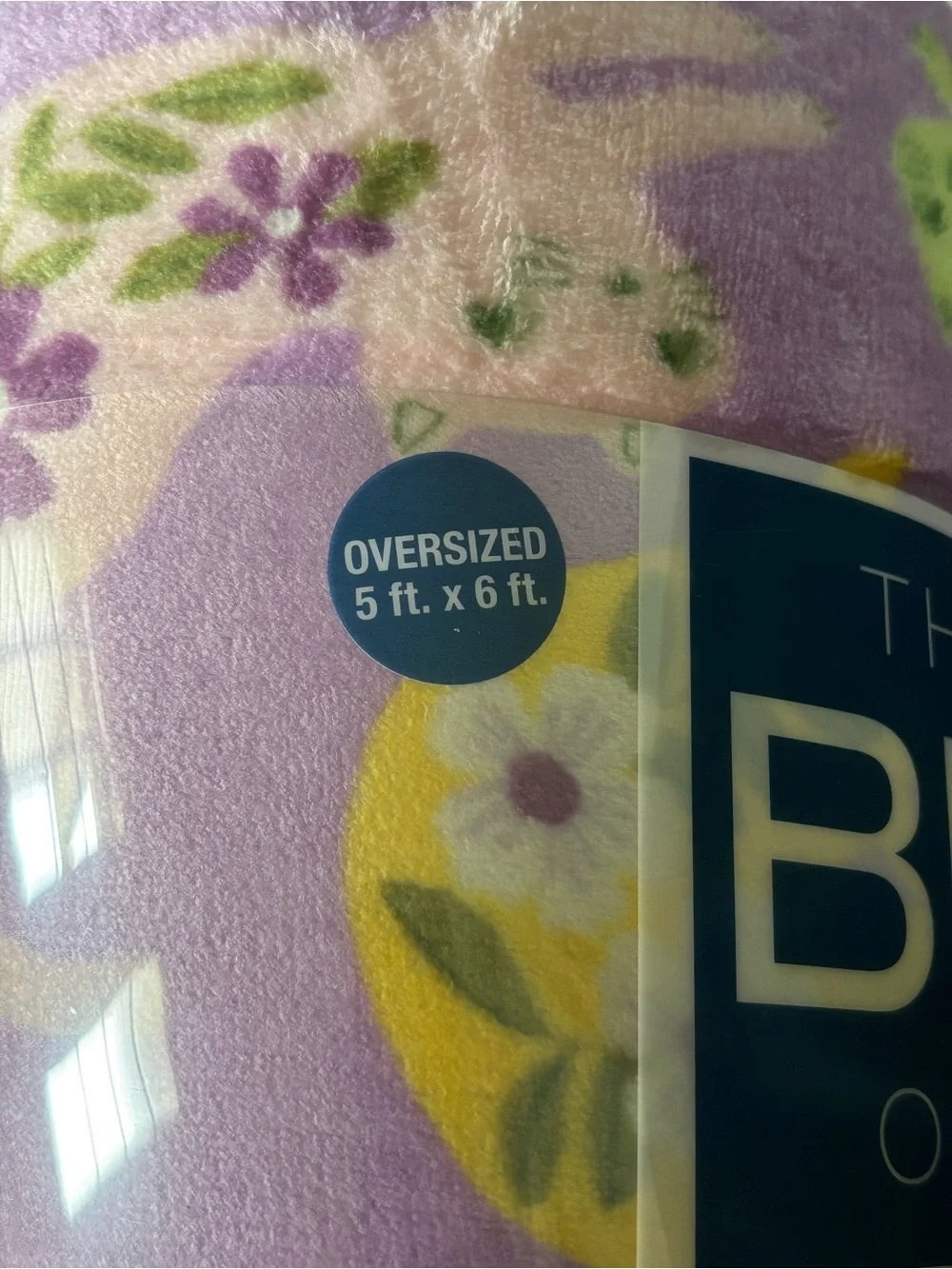 The Big One Plush Throw Blanket - Cats and Floral